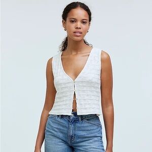 Madewell Basketweave-Stitch Vest